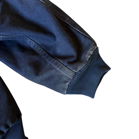 Vintage Carhartt J25 MDT Midnight Blue Faded Workwear Jacket Size M Medium - Picture 5 of 11